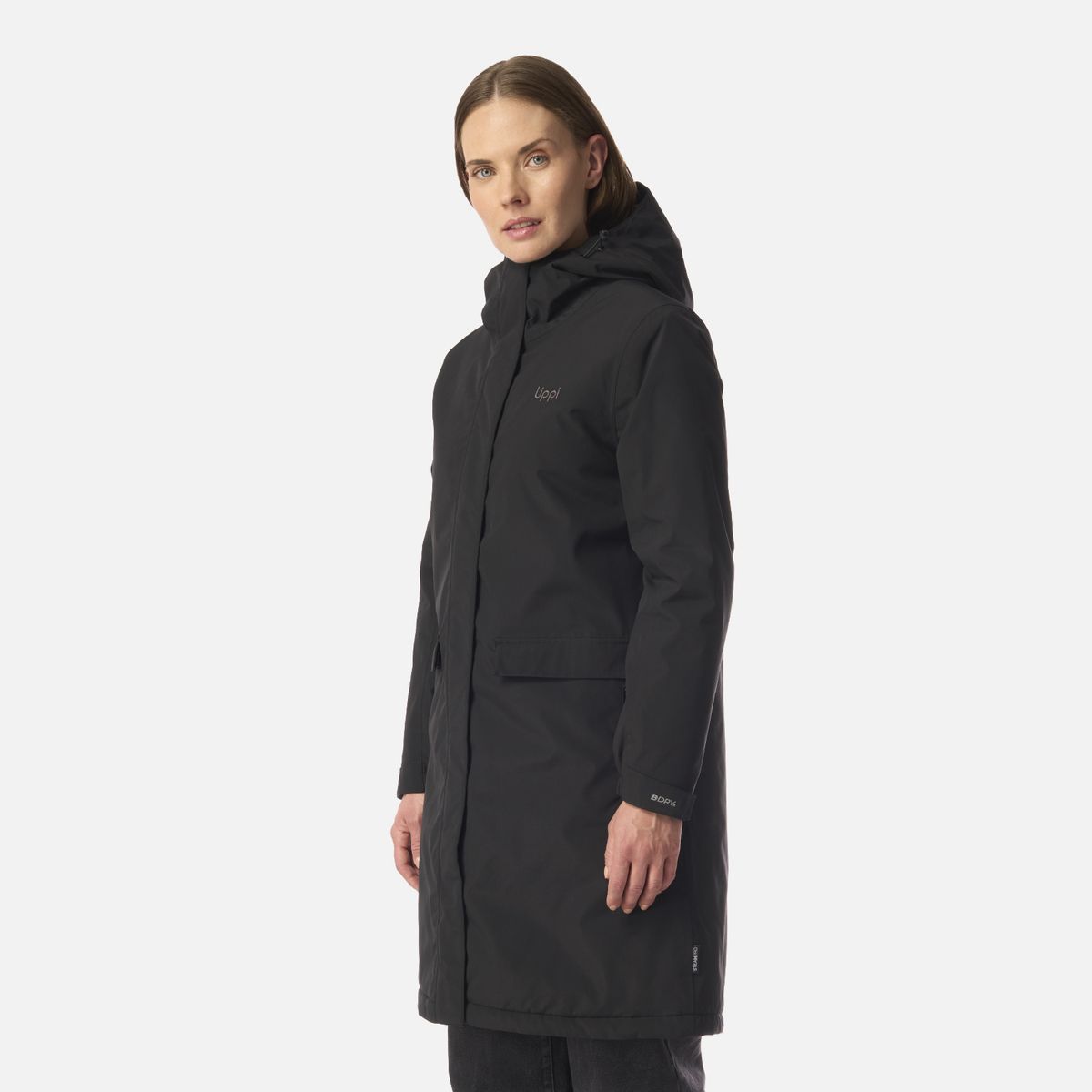 LIPPI - Chaqueta Mujer Mountains Live B-dry Steam-Pro Long Jacket Negro Lippi