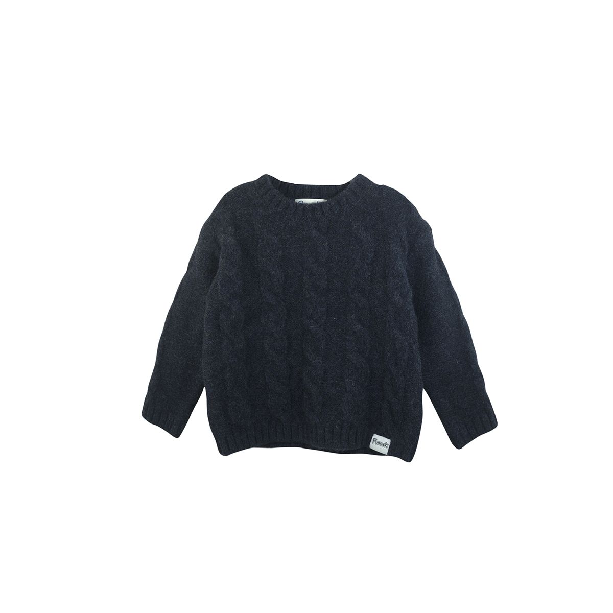 PUMUCKI - Sweater Niño Azul Cuello Redondo Manga Larga