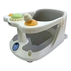 GENERICO - Asiento De Ducha Para Bebe Antideslizante Termometro Blanco BELUG