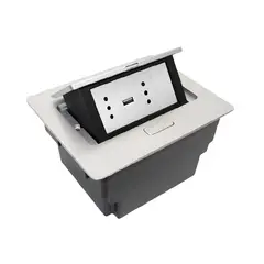 CROMPTON - Caja De Mobiliario Pop-Up 4 Módulos Aluminio Ip20 Cowork