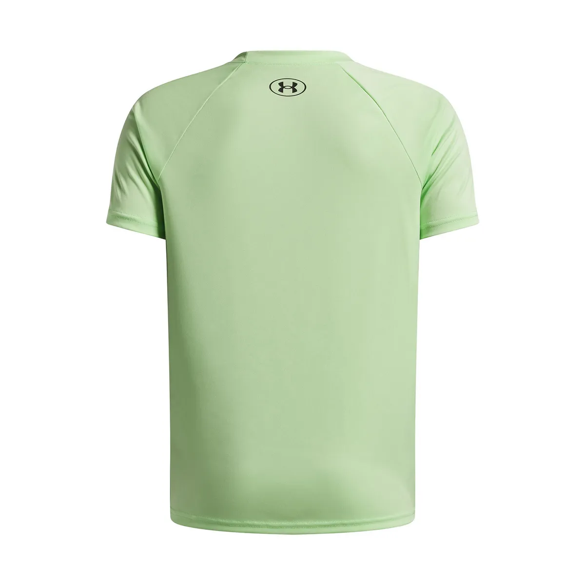 UNDER ARMOUR - Polera MC Niño Tech Split Wordmark Polera Verde UNDER ARMOUR