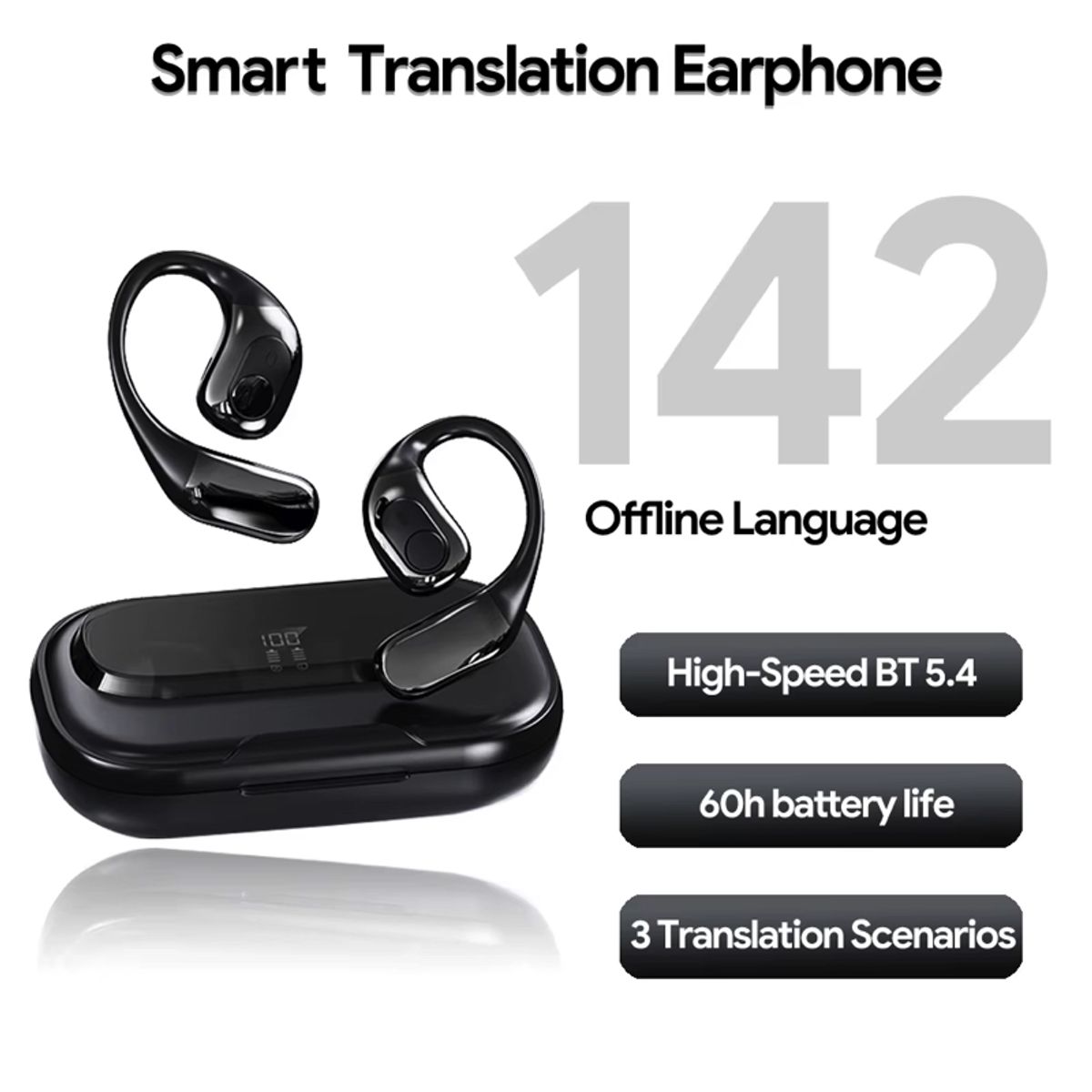 SUNNYLIFE - Traductor de auriculares en tiempo real T23