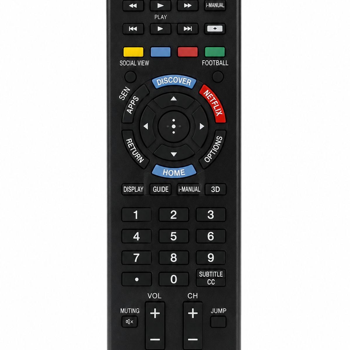 TECNOLAB - Control Remoto Compatible con Sony Smart TV RM-YD103 Botón Netflix
