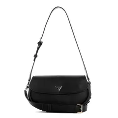 GUESS - Cartera Danya Flap Shoulder Bag Negro