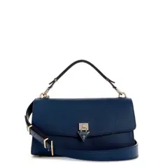 GUESS - Cartera Patsie Handle Flap Azul