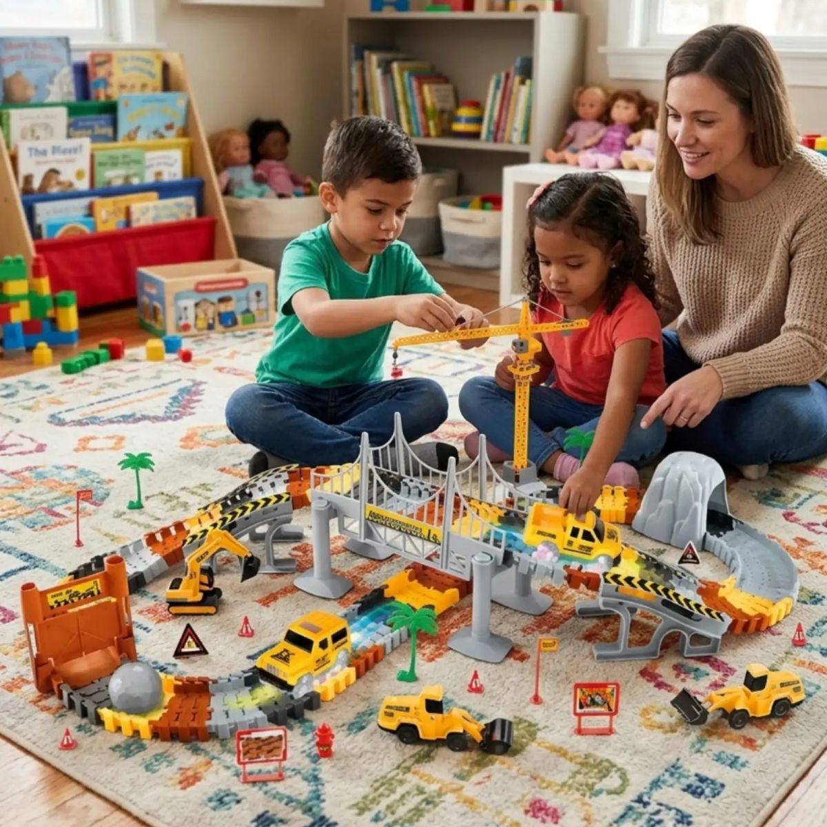 GENERICO - Pista De Construcción Ingeniería Infantil 177 Pcs