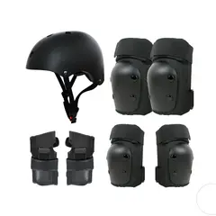 GENERICO - Set 7pcs Protecciones Casco Bicicleta Skate Scooter Patin BELUG