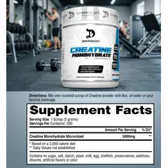 GENERICO - Creatina 1 Kilo Dragon Pharma 200 Porciones Sin Sabor