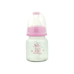 PUMUCKI - Mamadera Recién Nacido Vidrio 2Oz Rosado