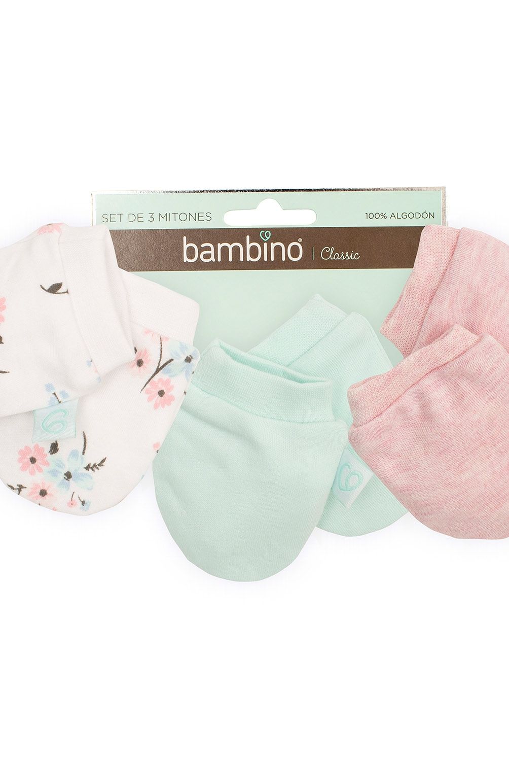 BAMBINO - Set De Mitones Flores