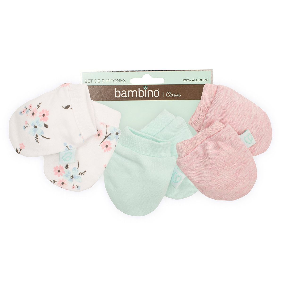 BAMBINO - Set De Mitones Flores