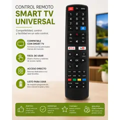 GENERICO - Control Remoto Dblue Compatible con Smart TV Daewoo Sin Configuración