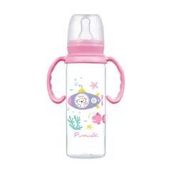 PUMUCKI - Mamadera Anticólico 8oz Rosado