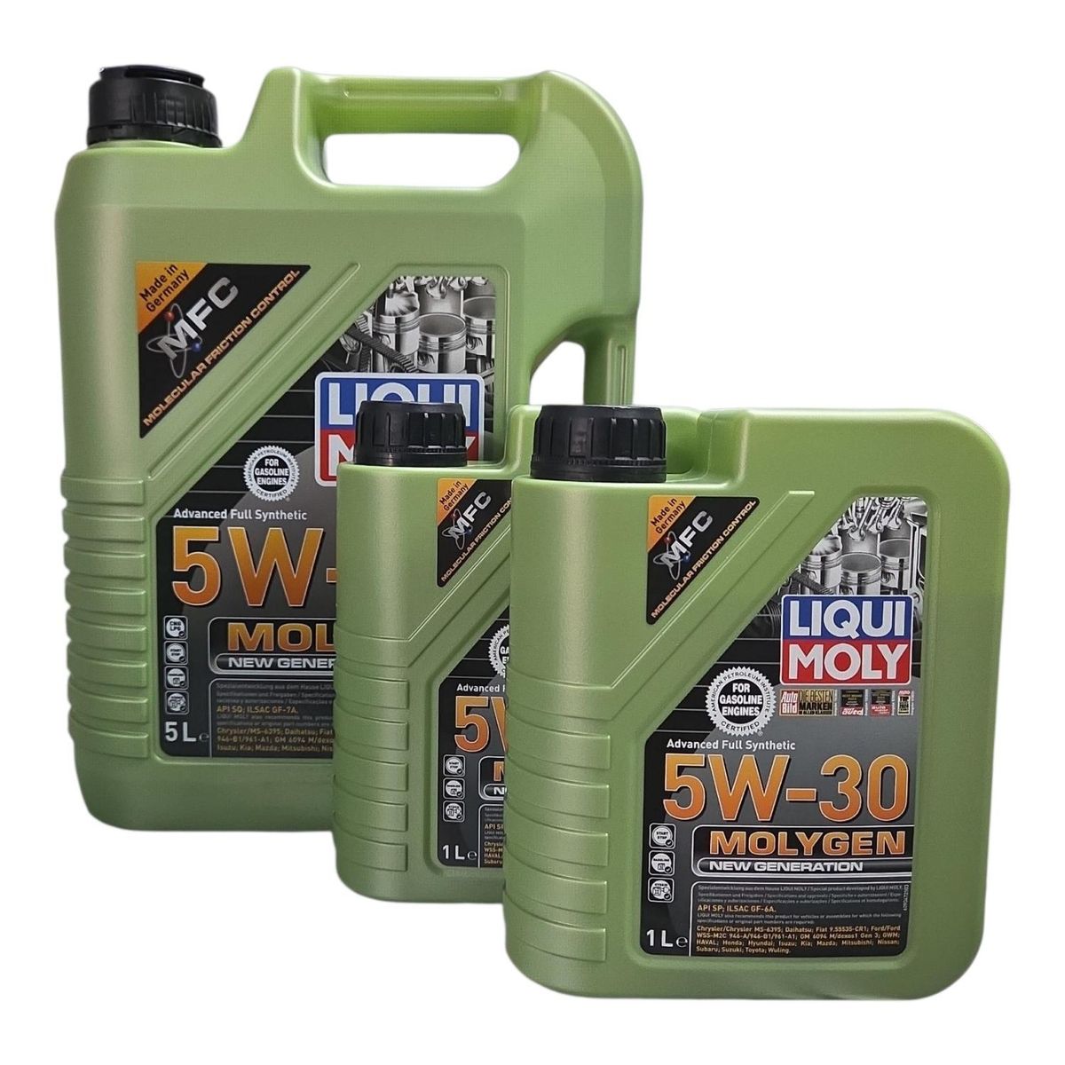 LIQUI MOLY - Aceite de Motor 5w 30 Liqui Moly Full Sintetico Bencinero 7lts