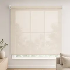 SPACE HOME - Cortina Roller Traslúcida Lino Aura 200x190 cm, Moderna y Fácil de Instalar