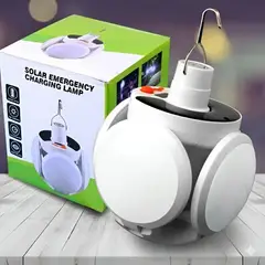 GENERICO - Lámpara LED de Emergencia Plegable Carga Solar y USB