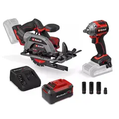 EINHELL - SIERRA CIRCULAR PROFESSIONAL + LLAVE DE IMPACTO + BATERIA + CARGADOR