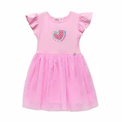 BUBBLE GUMMERS - Vestido Niña Bubblegummers Tonara Burdeo