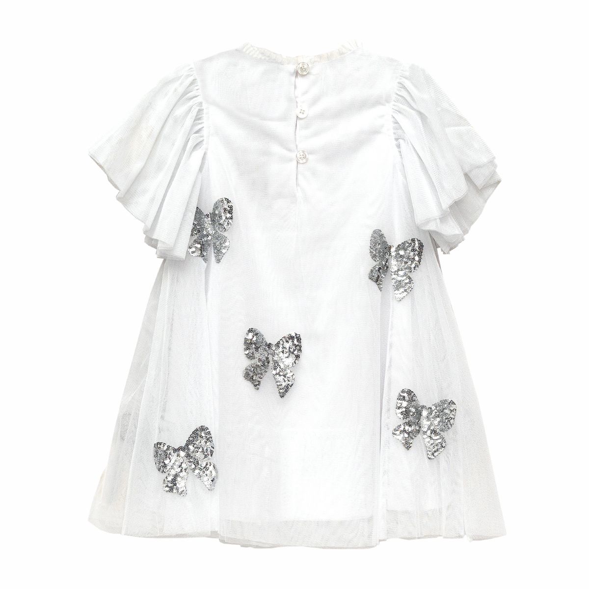 BUBBLE GUMMERS - Vestido Niña Bubblegummers Gloria Blanco