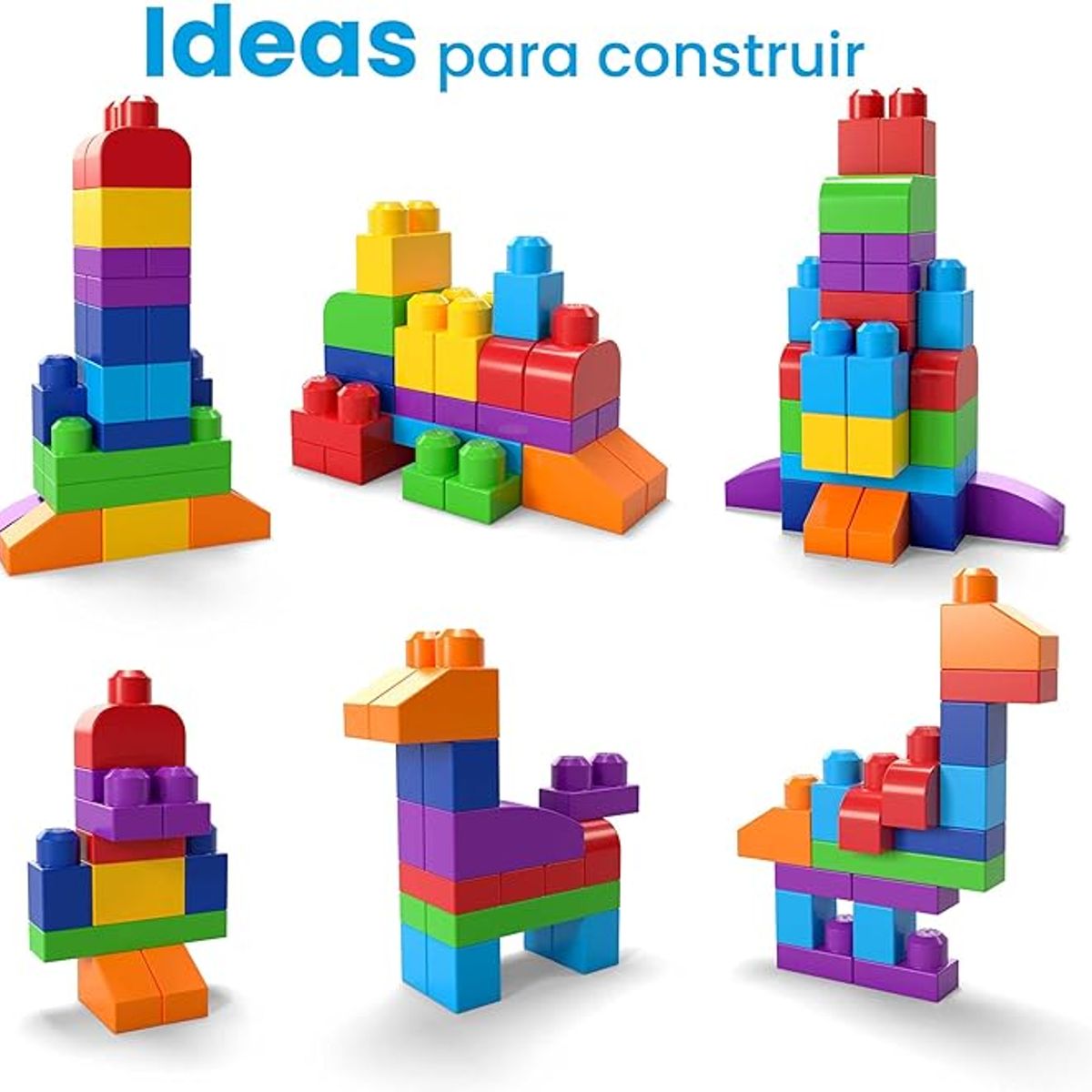 FISHER PRICE - Primeros bloques Mega Bloks Bolsa 60 piezas