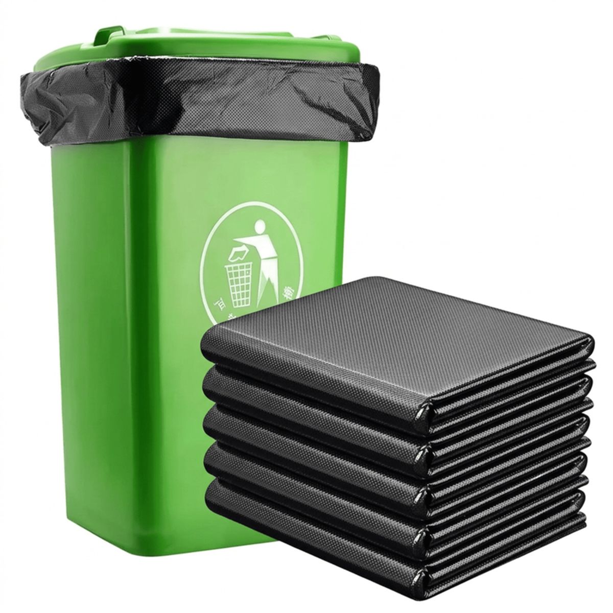 GENERICO - Bolsa De Basura Para Aseo Grandes 70x90cm Pack De 50 Unidades Color Negro