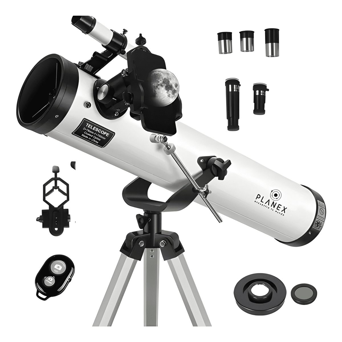 GENERICO - Telescopio Astronómico Newtoniano F70076 Planex + Blanco