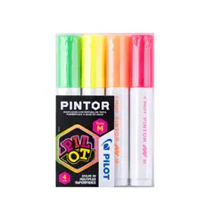 PILOT - Plumones Acrílicos Marcadores Pintor Punta 4,5mm 4uni