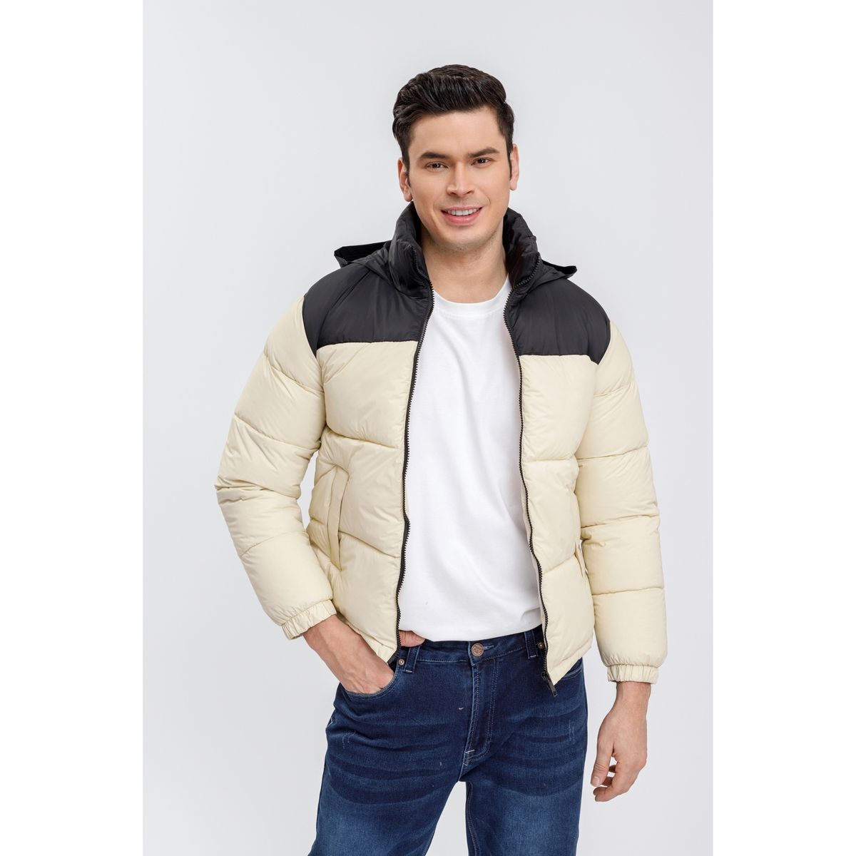 LIKE SHOP - Chaqueta Hombre Parka Impermeable Acolchada Invierno 0010