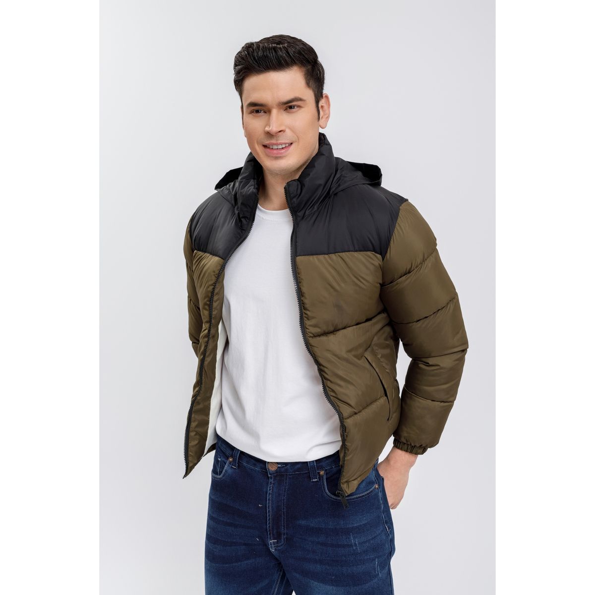 LIKE SHOP - Chaqueta Hombre Parka Impermeable Acolchada Invierno 0010