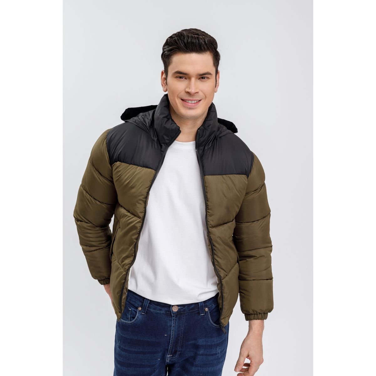 LIKE SHOP - Chaqueta Hombre Parka Impermeable Acolchada Invierno 0010