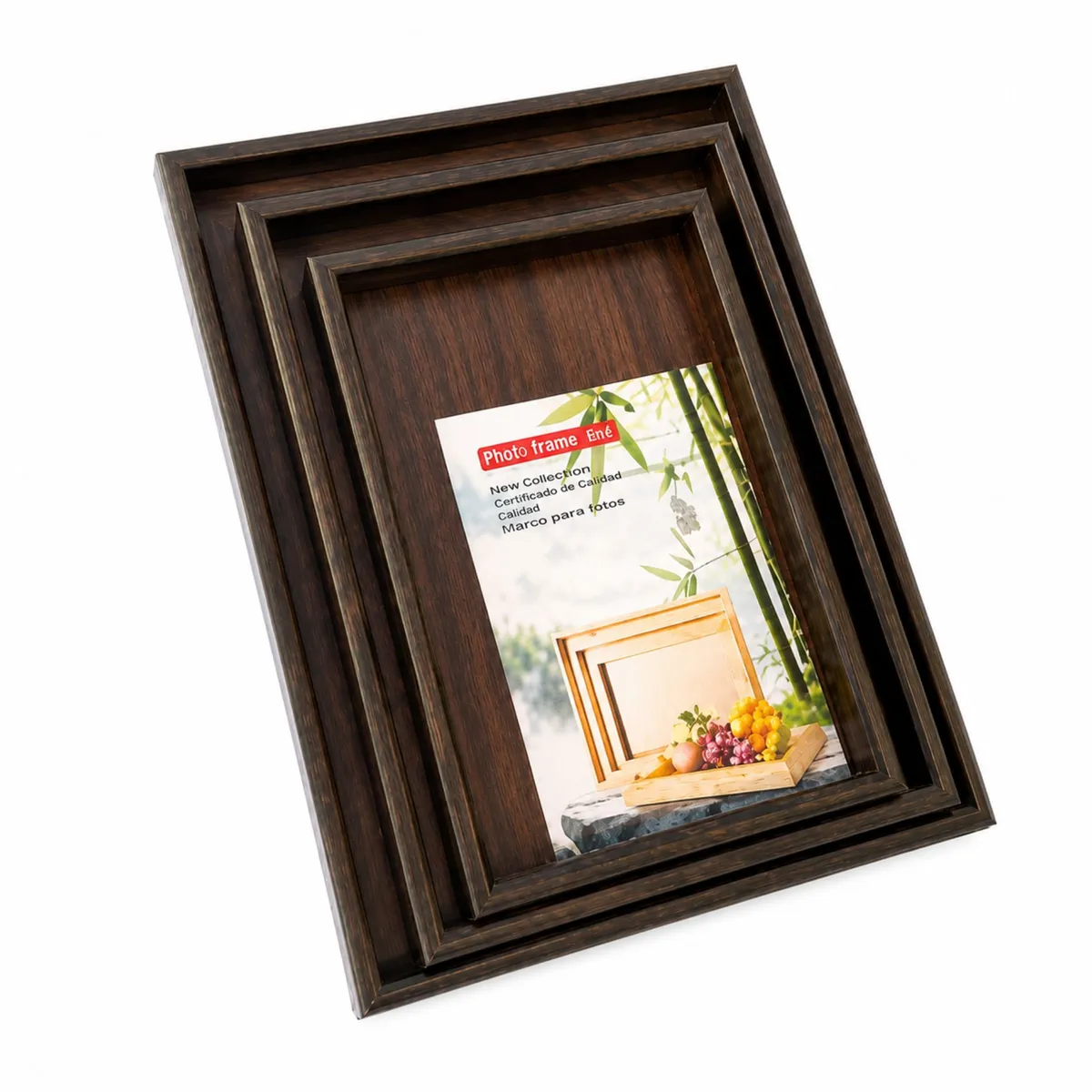 GENERICO - Set 3 Bandejas De Madera Para Servir o Decorativas