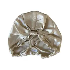 KARMAS - Turbante Seda Mulberry Caramelo
