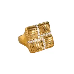 8 OTHER REASONS - Anillo Dorado Talla 7