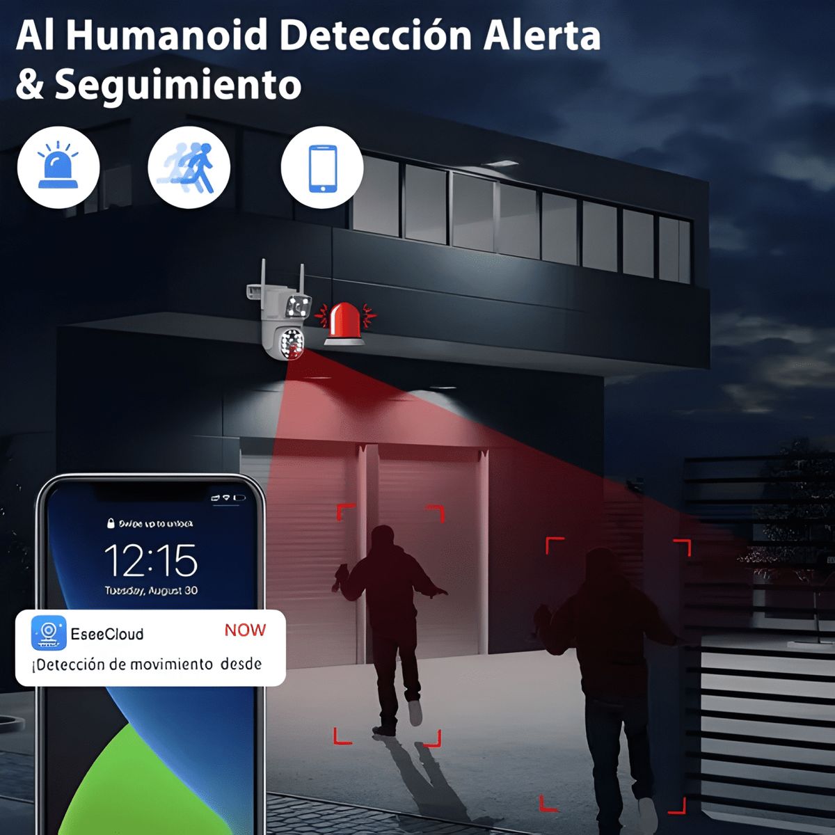 GENERICO - 2nlf® 5g Cámara de Seguridad Exterior Wifi Ip 360