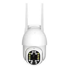 GENERICO - Camara Seguridad Ip Wifi Exterior Qp Modelo A9 Blanco