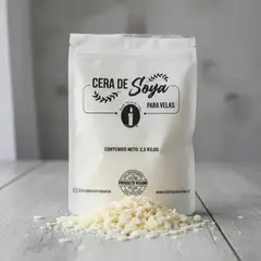 GENERICO - Parafina Cera De Soja Sin Humo Para Velas 2.5 kg Alto Punto de Fusion