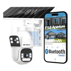 GENERICO - Genbolt® Cámaras de Vigilancia Wifi Solar Exterior
