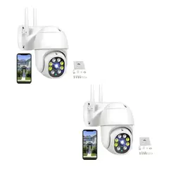 GENERICO - Pack X2 Camara Ip Wifi Exterior 1080p Inalambrica Hd