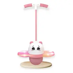 GENERICO - Saltador Interactivo de Equilibrio o Pelota Saltarina para Niños Diseño de Panda en Rosado
