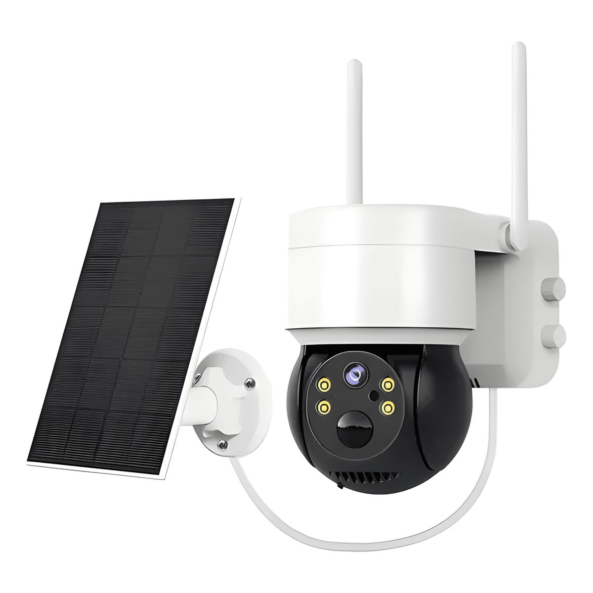 GENERICO - Cámara Solar para Exteriores Ip 1080 Inalámbrica 360 Blanco