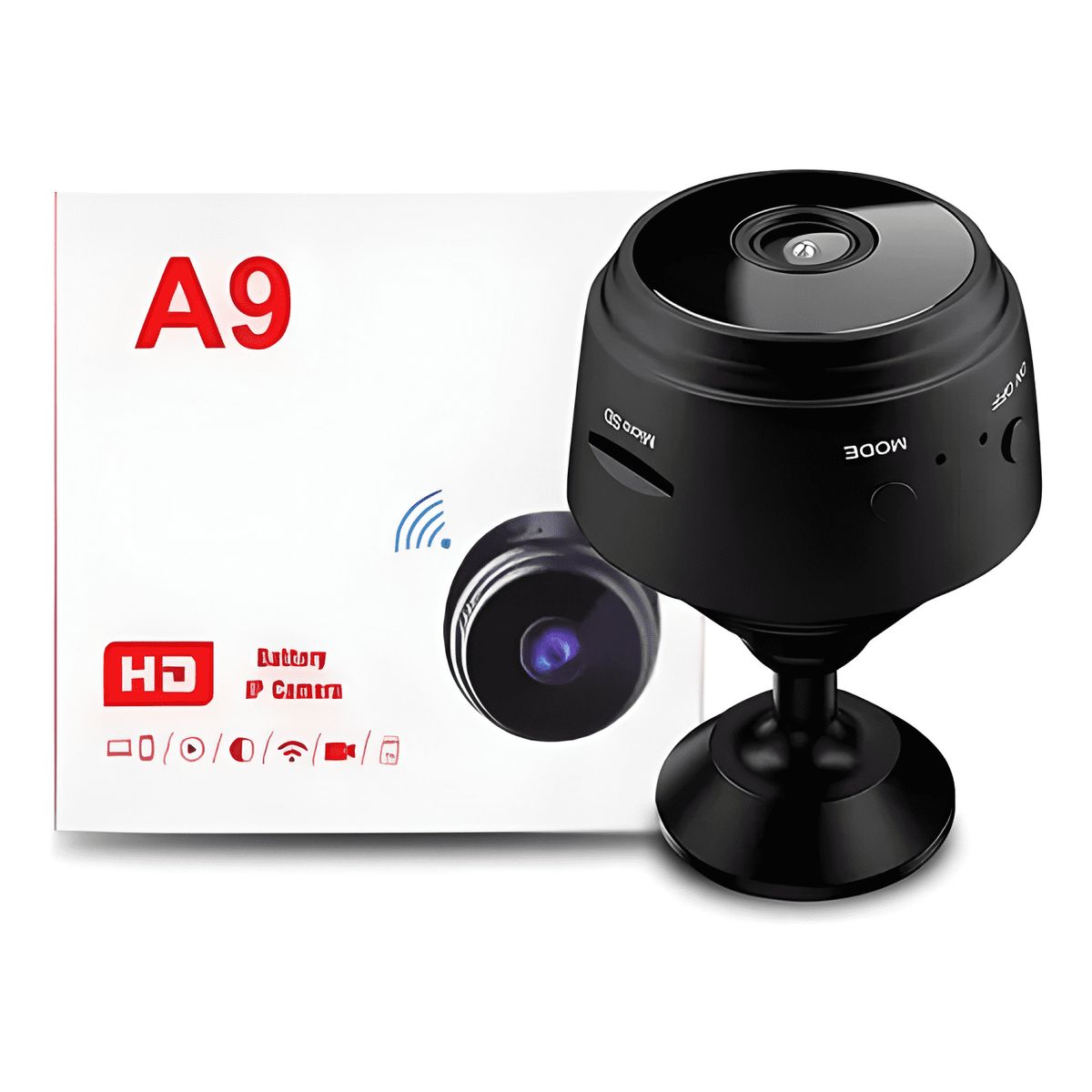 GENERICO - Cámara Espía A9 Mini Wifi de Visión Nocturna con Negro