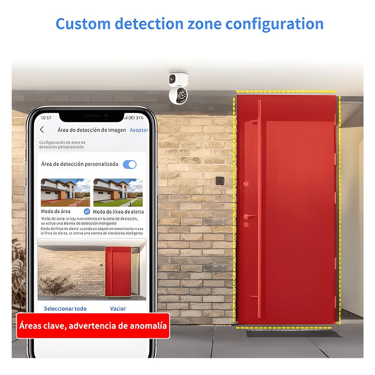 GENERICO - 2nlf® Cámara de Seguridad Doble Pantalla Wifi Ip 360 Blanco