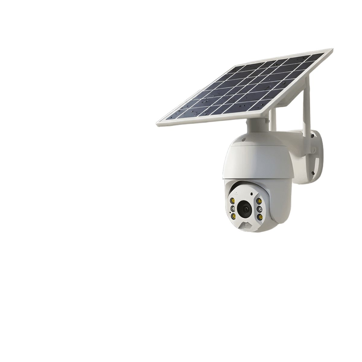 GENERICO - Camara Ip Solar Seguridad Wifi Exterior Hd 1080p Blanco