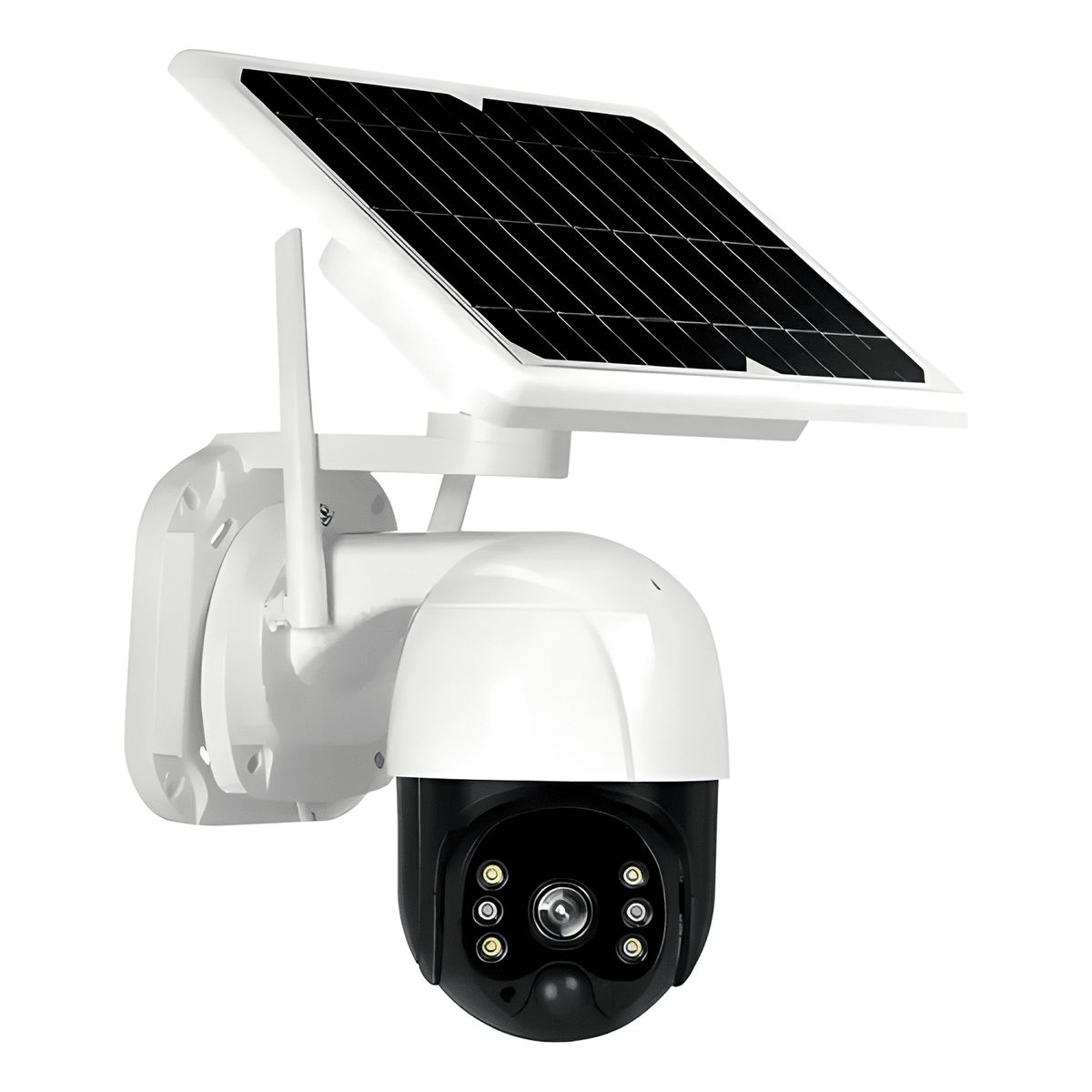 GENERICO - Camara Ip Solar Seguridad Wifi Exterior Hd 1080p Blanco