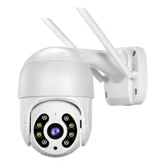 GENERICO - Cámara de Seguridad Domo Exterior Wifi 360° Full HD IP66