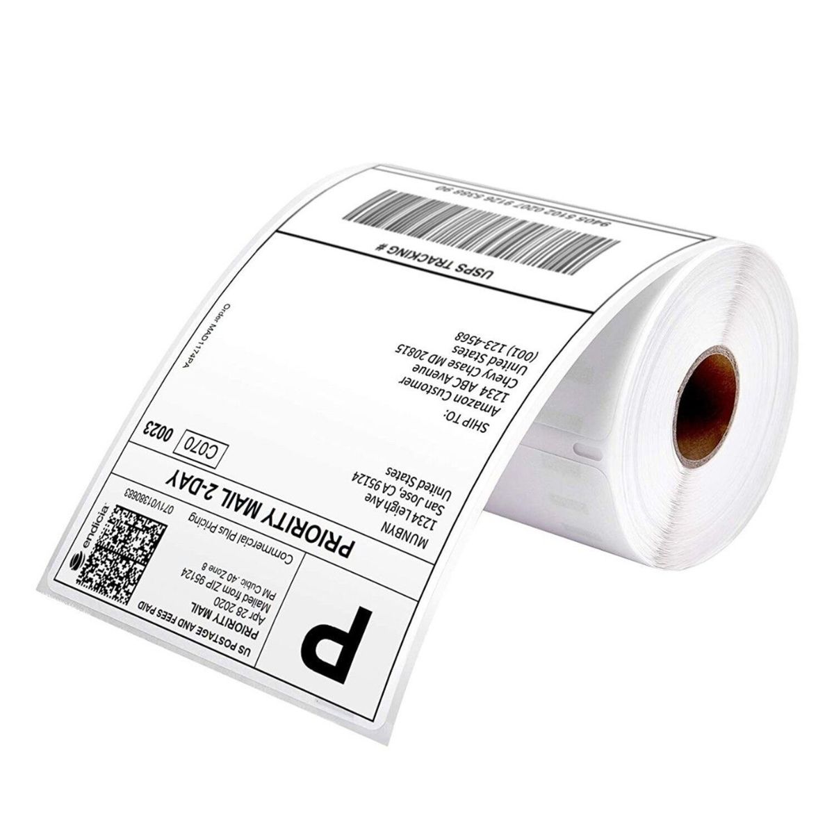 GENERICO - Etiquetas Térmicas Autoadhesivas Rollo De 100x150mm 500 Unidades Color Blanco Mate