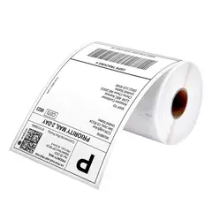 GENERICO - Etiquetas Térmicas Autoadhesivas Rollo De 100x150mm 500 Unidades Color Blanco Mate