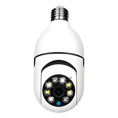 GENERICO - Camara de Seguridad Inalambrica 360° Tipo Ampolleta SE Red