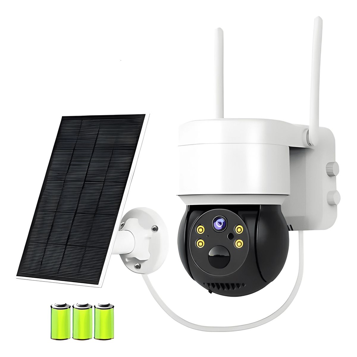 GENERICO - Camara Solar de Seguridad Wifi Exterior Hd 1080p 360 Icsee