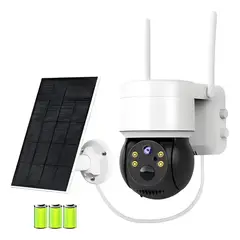 GENERICO - Camara Solar de Seguridad Wifi Exterior Hd 1080p 360 Icsee